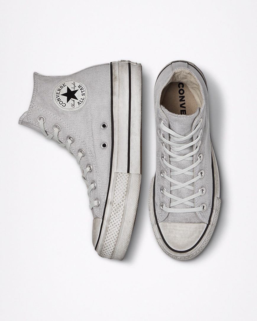 Topanky Na Platforme Converse Chuck Taylor All Star Lift Smoked Platene Vysoke Panske Siva | SK QPIO115